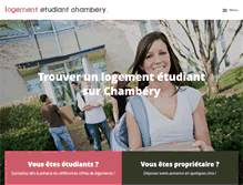 Tablet Screenshot of logement-etudiant-chambery.org